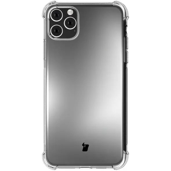 Bizon Case Clear Pack case + 2x screen glass + lens glass Apple iPhone 11 Pro clear