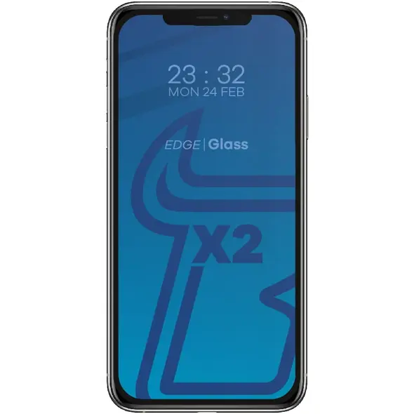 Bizon Glass Edge CF tempered glass - [2 PACK] + lens protection Apple iPhone 11 Pro Max black