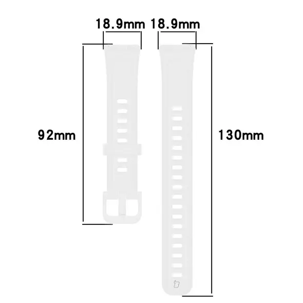Bizon Strap Watch Silicone Huawei Band 9 / Band 8 white