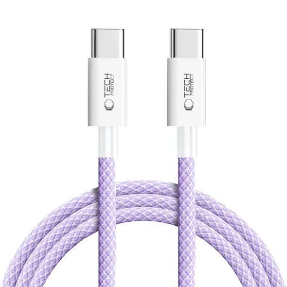 Tech-Protect Ultraboost Lite USB-C / USB-C Cable PD60W/3A 200cm Mauve