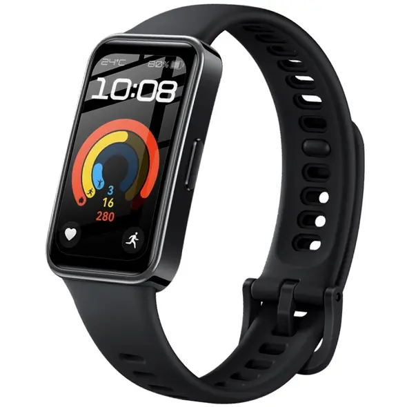 Bizon Glass Watch Edge Hybrid Huawei Band 9 / Band 8 black