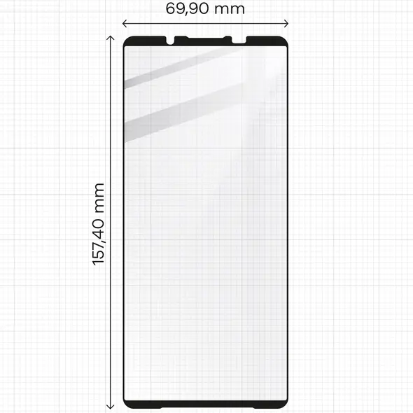 Bizon Glass Edge 2 Sony Xperia 1 VI black