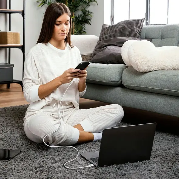 Tech-Protect Ultraboost Lite USB-C / USB-C Cable PD60W/3A 200cm Cool Grey