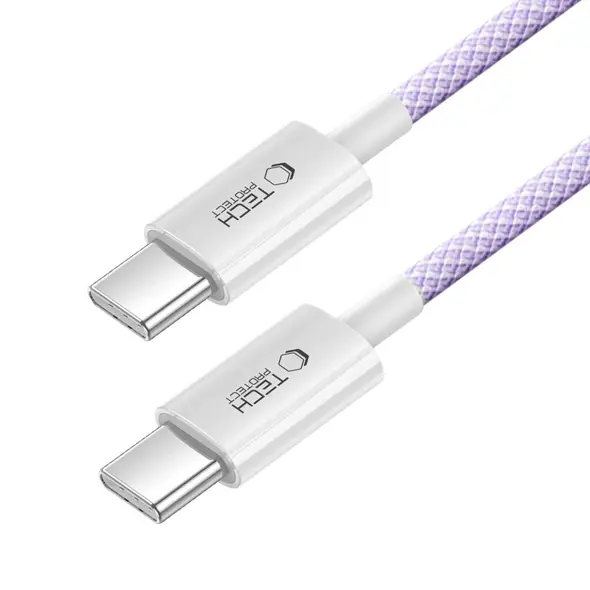 Tech-Protect Ultraboost Lite USB-C / USB-C Cable PD60W/3A 100cm Mauve
