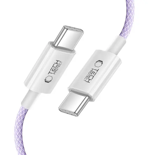 Tech-Protect Ultraboost Lite USB-C / USB-C Cable PD60W/3A 100cm Mauve