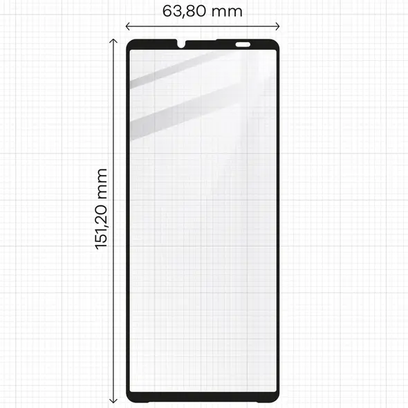 Bizon Glass Edge 2 Sony Xperia 10 VI black