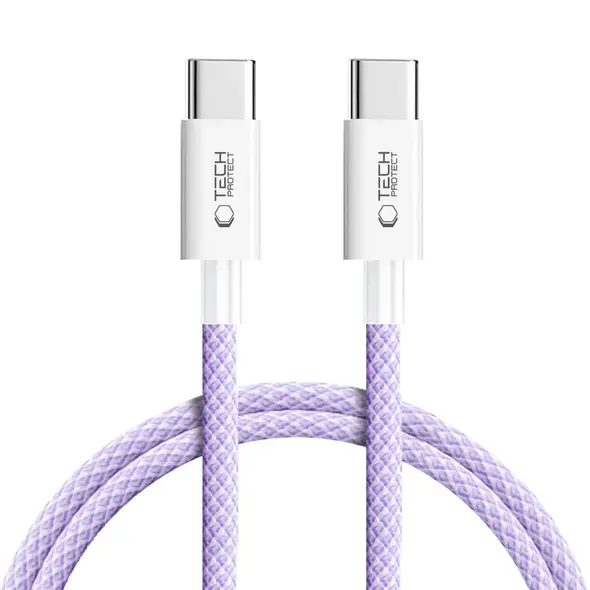Tech-Protect Ultraboost Lite USB-C / USB-C Cable PD60W/3A 100cm Mauve
