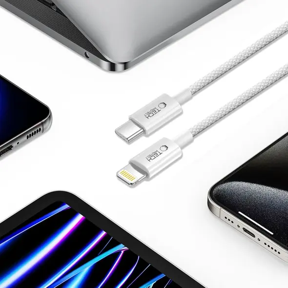 Tech-Protect Ultraboost Lite USB-C / Lightning Cable PD27W/3A 100cm Cool Grey