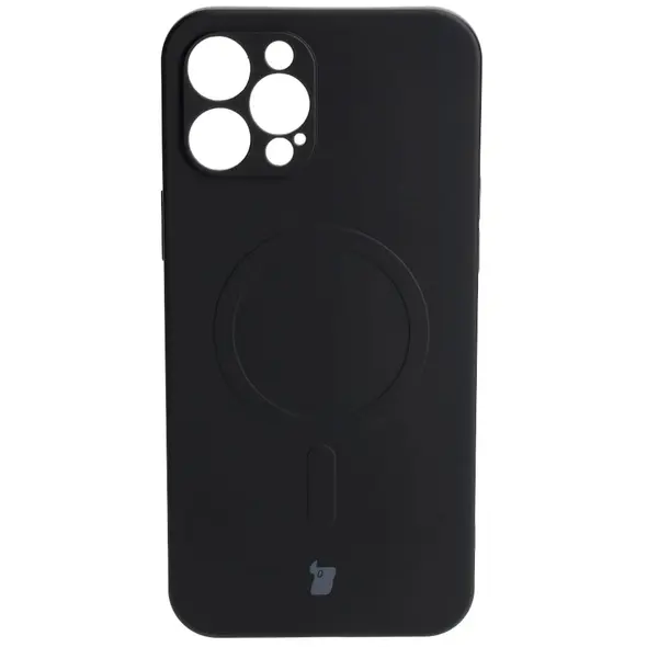 Bizon Case Silicone Magnetic Apple iPhone 12 Pro Max black