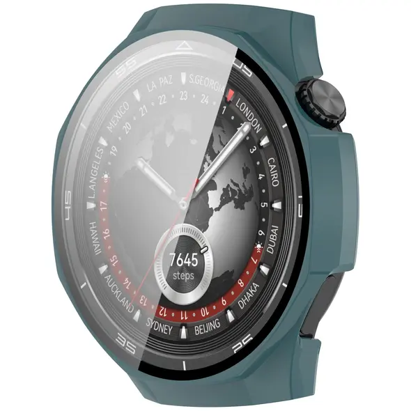 Bizon Case+Glass Watch Huawei Watch GT 5 Pro 46 mm green