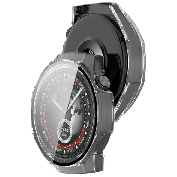 Bizon Case+Glass Watch Huawei Watch GT 5 Pro 46 mm clear