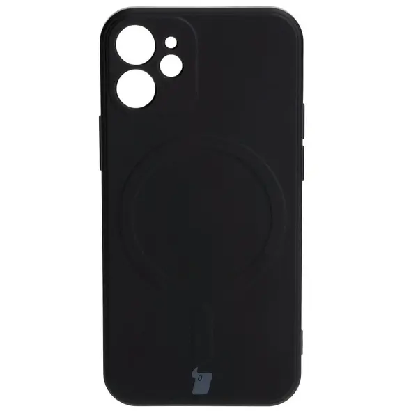 Bizon Case Silicone MagSafe Sq Apple iPhone 12 Mini black