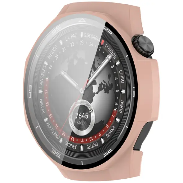 Bizon Case+Glass Watch Huawei Watch GT 5 Pro 46 mm pink