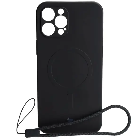 Bizon Case Silicone Magnetic Apple iPhone 12 Pro Max black