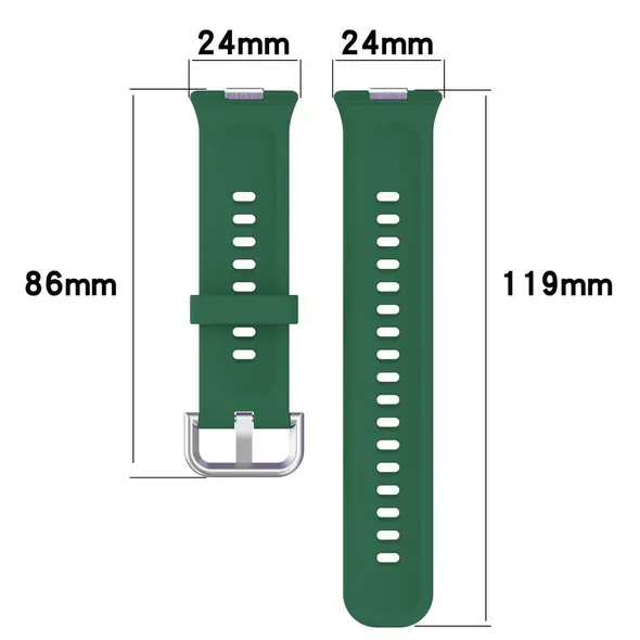 Bizon Strap Watch Silicone Pro Huawei Watch Fit 3 dark green
