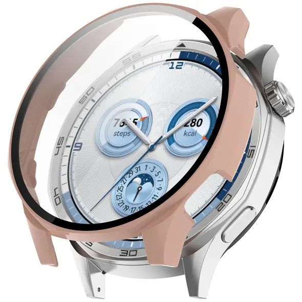 Bizon Case+Glass Watch Huawei Watch GT 5 46 mm pink