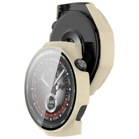 Bizon Case+Glass Watch Huawei Watch GT 5 Pro 46 mm beige