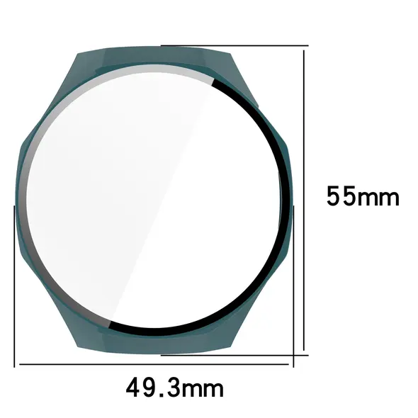 Bizon Case+Glass Watch Huawei Watch GT 5 Pro 46 mm green