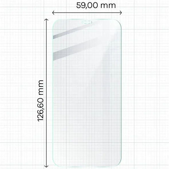 Bizon Glass Clear tempered glass - 3 pcs. + lens glass Apple iPhone 12 Mini