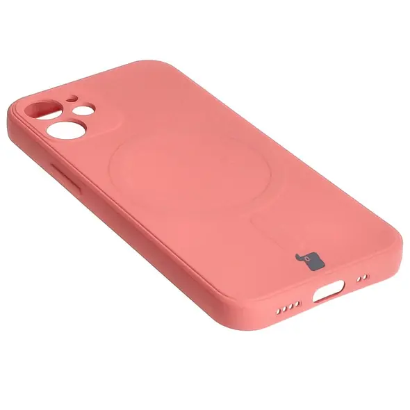 Bizon Case Silicone MagSafe Sq Apple iPhone 12 Mini dirty pink