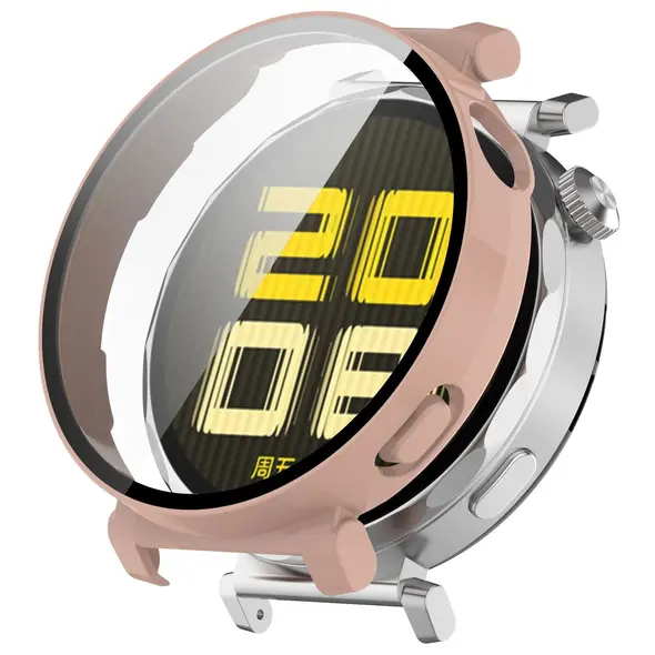 Bizon Case+Glass Watch Huawei Watch GT 5 Pro 42 mm pink
