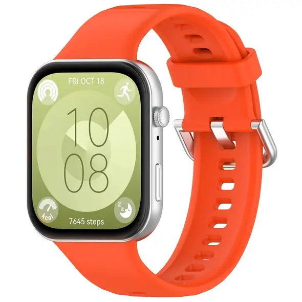 Bizon Strap Watch Silicone Pro Huawei Watch Fit 3 orange