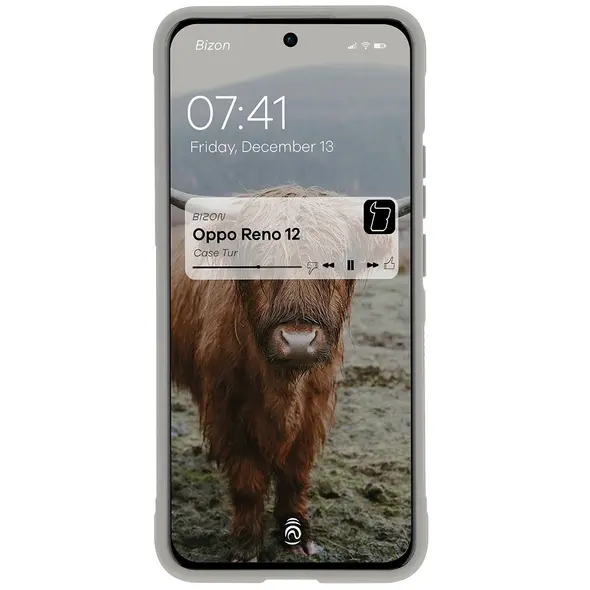 Bizon Case Tur Oppo Reno 12 light grey