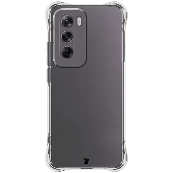Bizon Case Clear Pack flexible case + 2x screen film Oppo Reno12 clear
