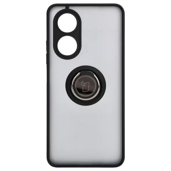 Bizon Case Hybrid Ring Oppo A58 4G smoky with a black frame