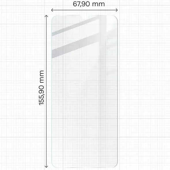 BIZON Clear 3x screen glass + camera glass Oppo A38 4G