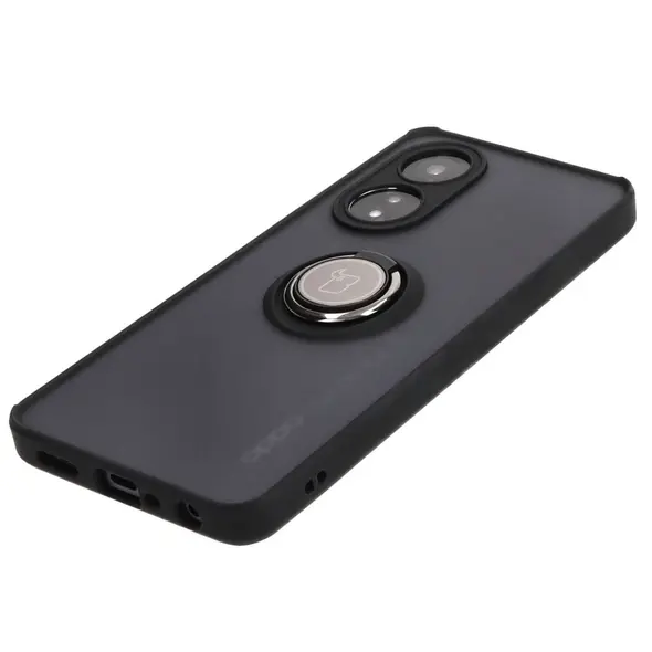 Bizon Case Hybrid Ring Oppo A58 4G smoky with a black frame