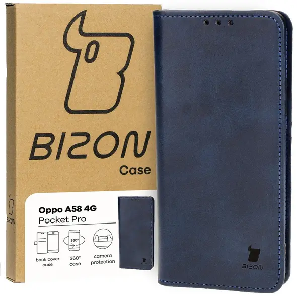 Bizon Case Pocket Pro Oppo A58 4G navy blue