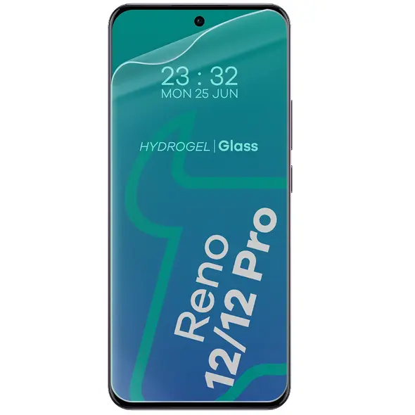 Bizon Case Clear Pack flexible case + 2x screen film Oppo Reno12 clear