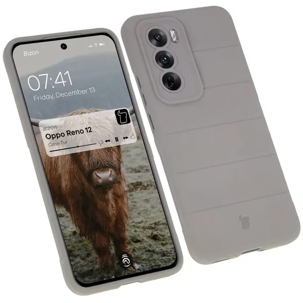Bizon Case Tur Oppo Reno 12 light grey