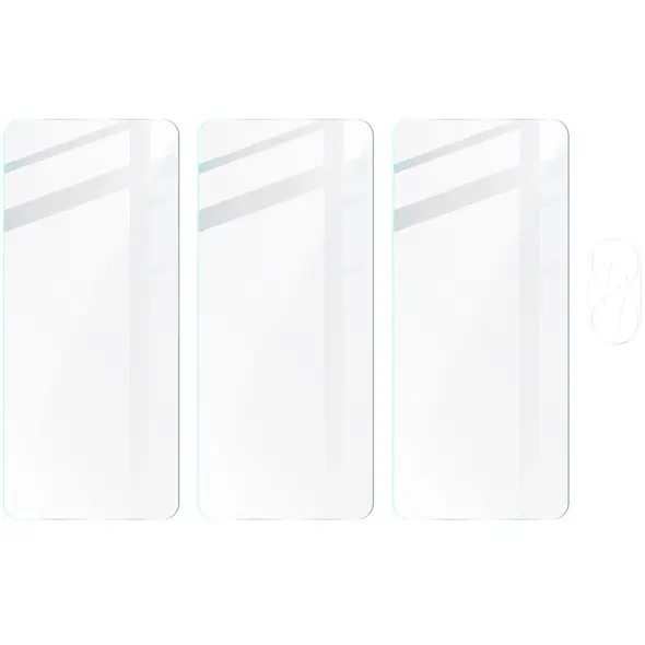 BIZON Clear 3x screen glass + camera glass Oppo A78 4G