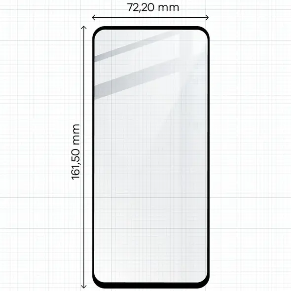 Bizon Glass Edge 2 Oppo A58 4G black