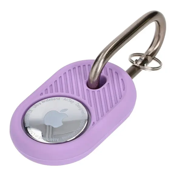 Bizon Case Locator Travel Apple AirTag purple