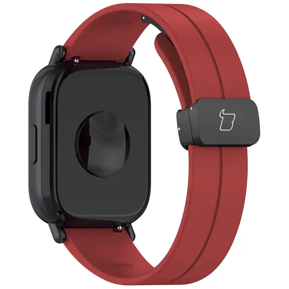 Bizon Strap Watch Silicone 22 mm burgundy