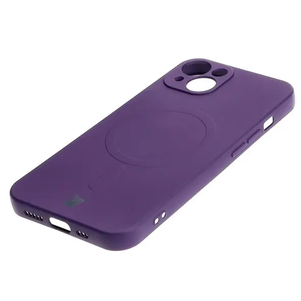 Bizon Case Silicone Magnetic Apple iPhone 13 plum