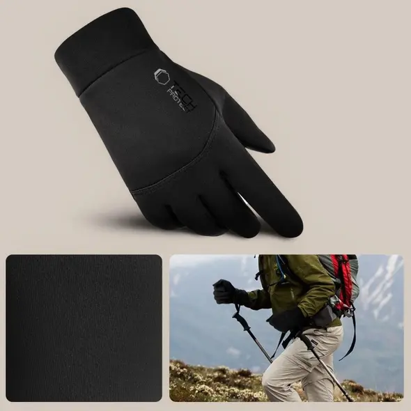 Tech-Protect WG01 Winter Touchscreen Gloves M Black
