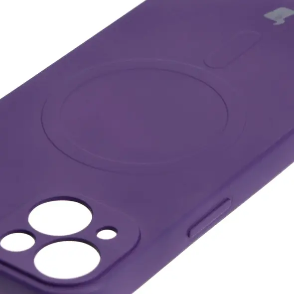 Bizon Case Silicone Magnetic Apple iPhone 13 plum
