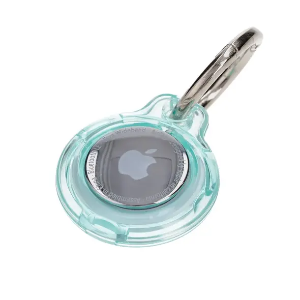 Bizon Case Locator Keychain Apple AirTag clear-mint
