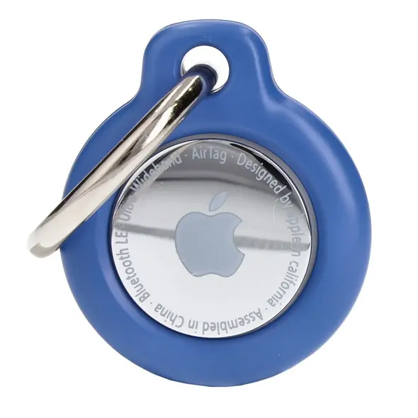 Bizon Case Locator Keychain Apple AirTag blue