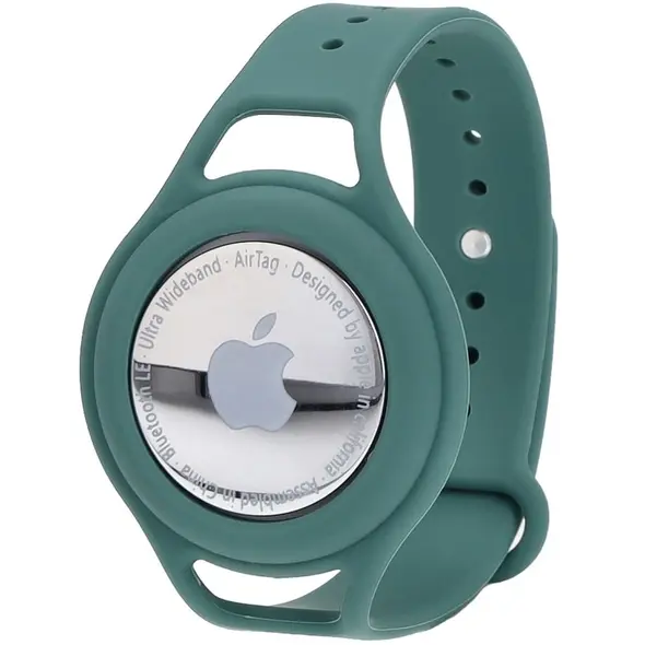 Bizon Case Locator Child Apple AirTag green