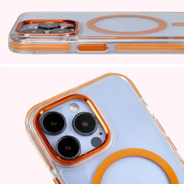 Bizon Case Marco Apple iPhone 13 Pro clear with orange frame
