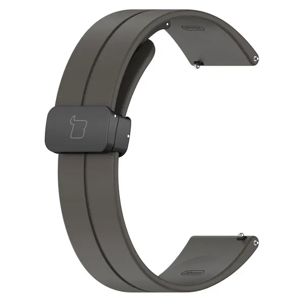 Bizon Strap Watch Silicone 22 mm black