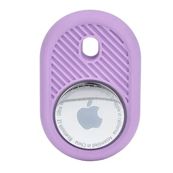 Bizon Case Locator Travel Apple AirTag purple