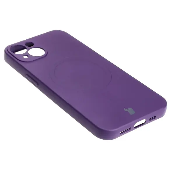 Bizon Case Silicone Magnetic Apple iPhone 13 plum