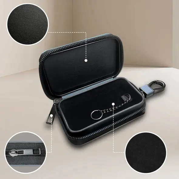 Tech-Protect KLR300 faraday cage Pouch Keyless RFID Signal Blocker Case Crayon Grey