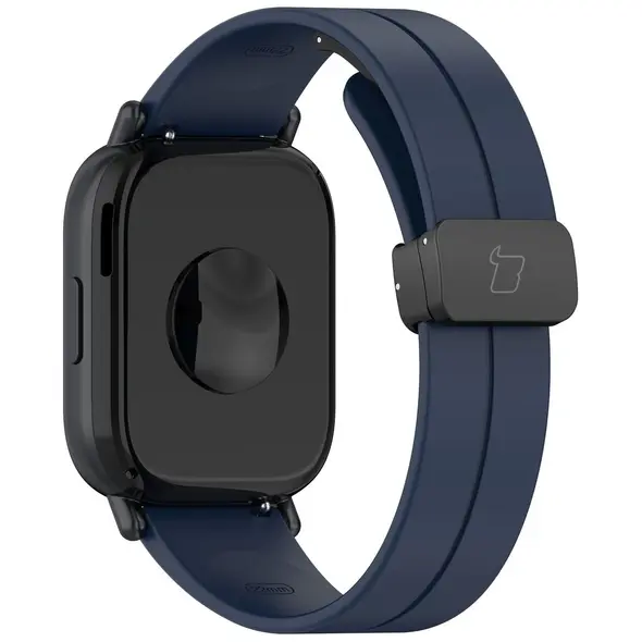 Bizon Strap Watch Silicone 22 mm navy blue